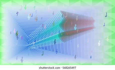 musical note pattern background