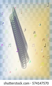 musical note pattern background