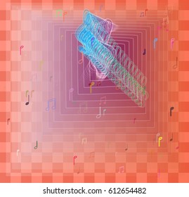 musical note pattern background