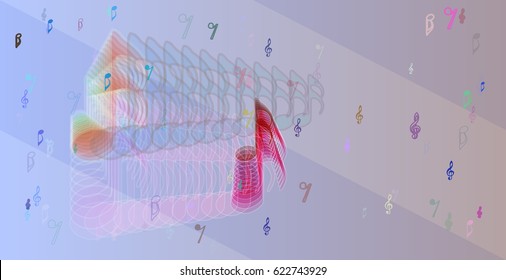 musical note pattern elements