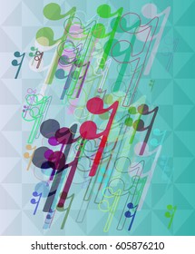 musical note pattern icon