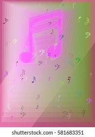 musical note pattern template