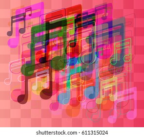 musical note pattern template