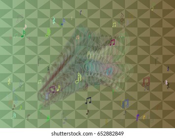 musical note pattern texture
