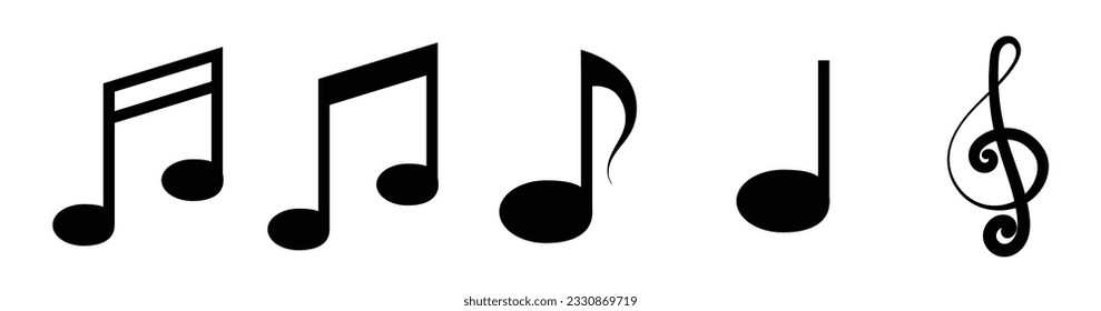 musical note sheet icon symbol
