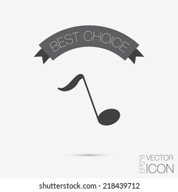 musical note sign. character singing and the music industry