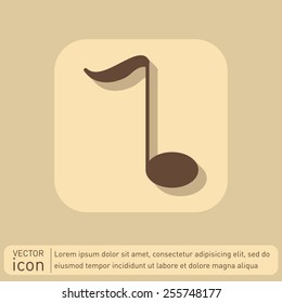 musical note sign. character singing and the music industry