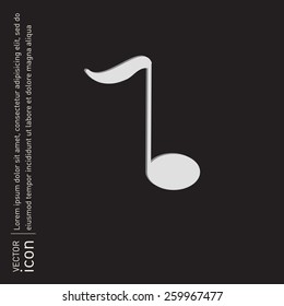 musical note sign. character singing and the music industry