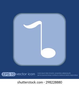 musical note sign. character singing and the music industry