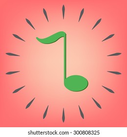 musical note sign. character singing and the music industry