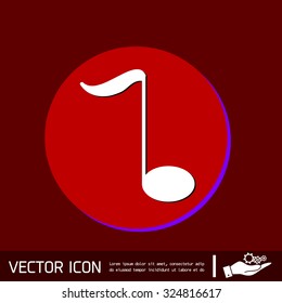 musical note sign. character singing and the music industry