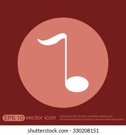 musical note sign. character singing and the music industry