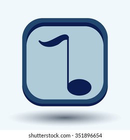 musical note sign. character singing and the music industry