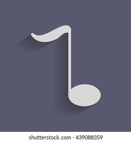 musical note sign. character singing and the music industry
