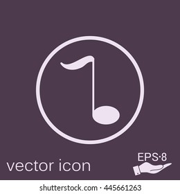 musical note sign. character singing and the music industry