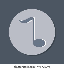 musical note sign. character singing and the music industry