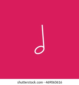 musical note sign. musical note icon