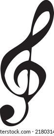 Musical note sign. Vector Illustration