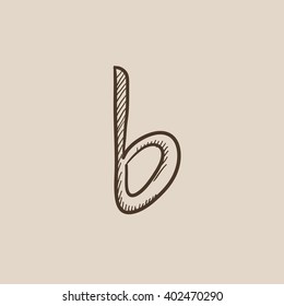 Musical note sketch icon.