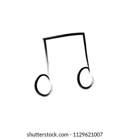 musical note sketch style illustration