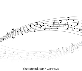 Musical note stuff  vector backgrounds with notes and lines