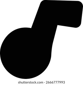 um ícone de símbolo de nota musical