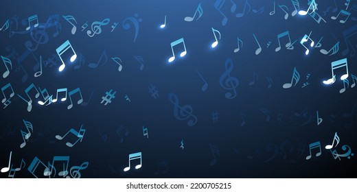 Musical Note Symbols Vector Illustration Symphony Stock Vector (Royalty ...