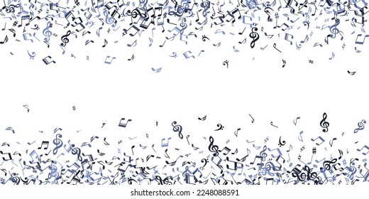 Musical note symbols vector wallpaper. Melody notation signs burst. Festival music wallpaper. Creative note symbols signs with pause. Party flyer background.