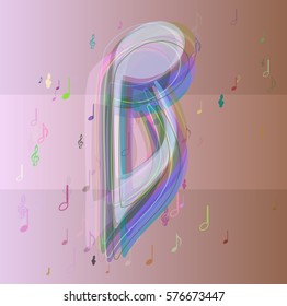 musical note template art