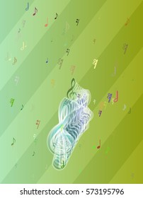 musical note template background