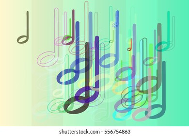 musical note template design