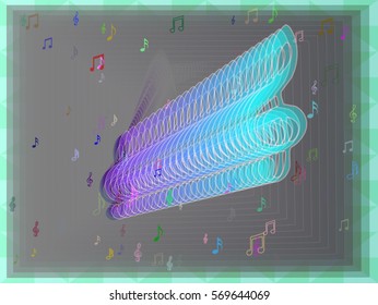 musical note template design