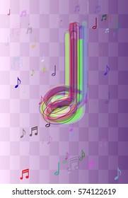 musical note template design