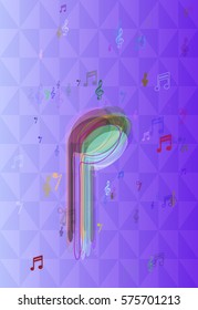 musical note template design
