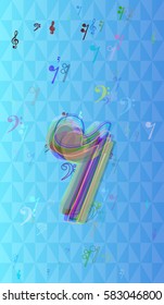 musical note template design