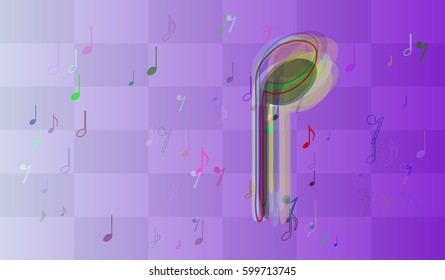 musical note template design