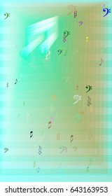 musical note template design