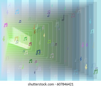 musical note template icon