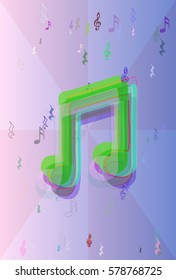 musical note template idea
