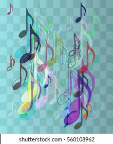 musical note template pattern