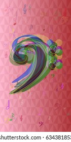 musical note texture design
