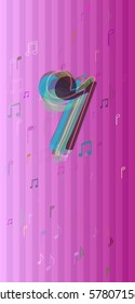 musical note texture icon