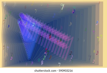 musical note texture icon