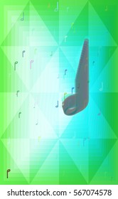 musical note texture pattern