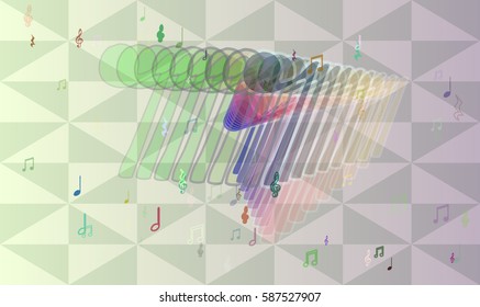 musical note texture pattern