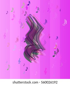 musical note texture vector
