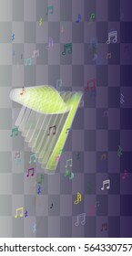 musical note texture vector