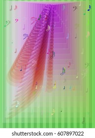 musical note texture vector
