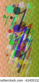 musical note texture vector