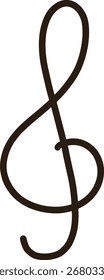 Musiknote und Stehklöppelsymbol auf transparentem Hintergrund